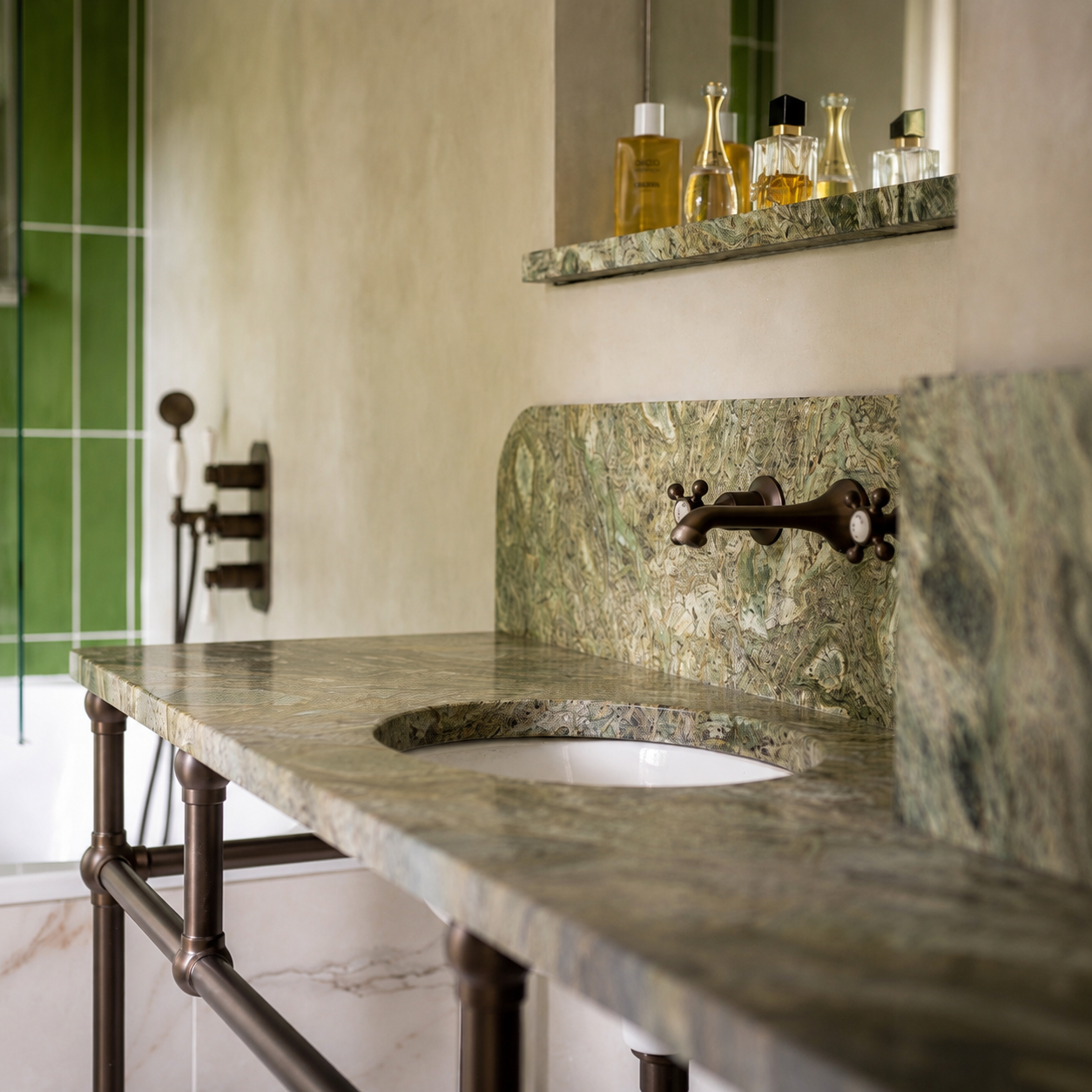 Design Inspiration: A Luxury Bathroom Designed Around City Bronze - Rutland London (UAE)