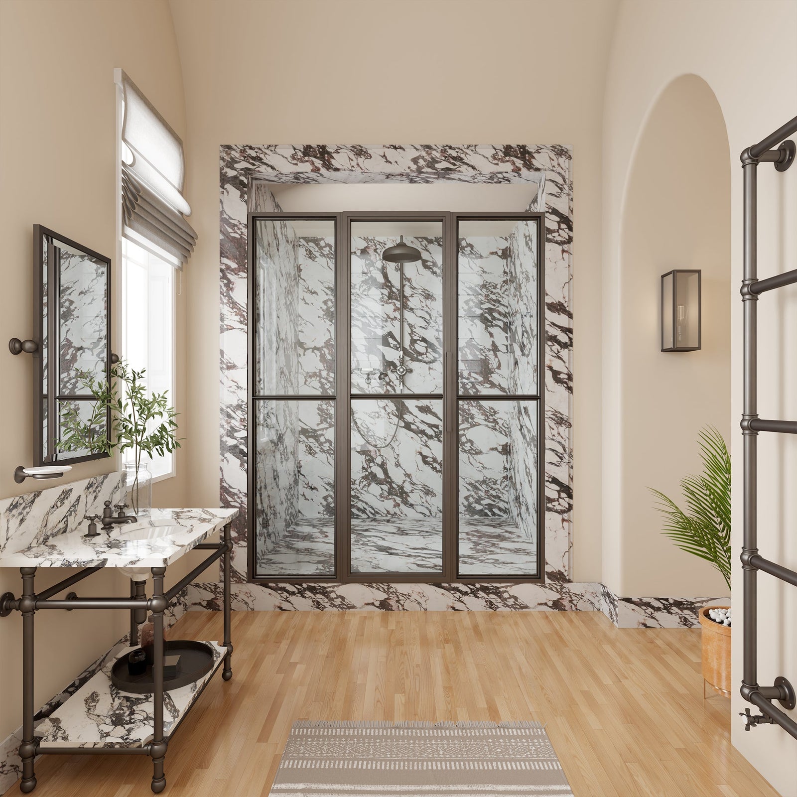 Copper Shower Enclosures - Rutland London (UAE)