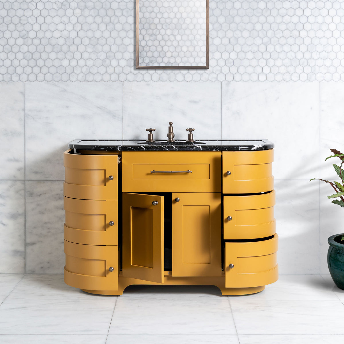 Norfolk Vanity Suite (Inc. Marble Top, Upstand & Basin) - Rutland London (UAE)