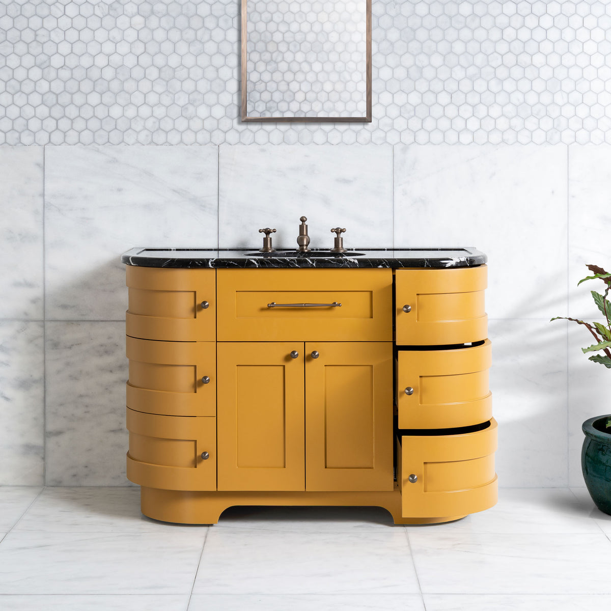 Norfolk Vanity Suite (Inc. Marble Top, Upstand & Basin) - Rutland London (UAE)