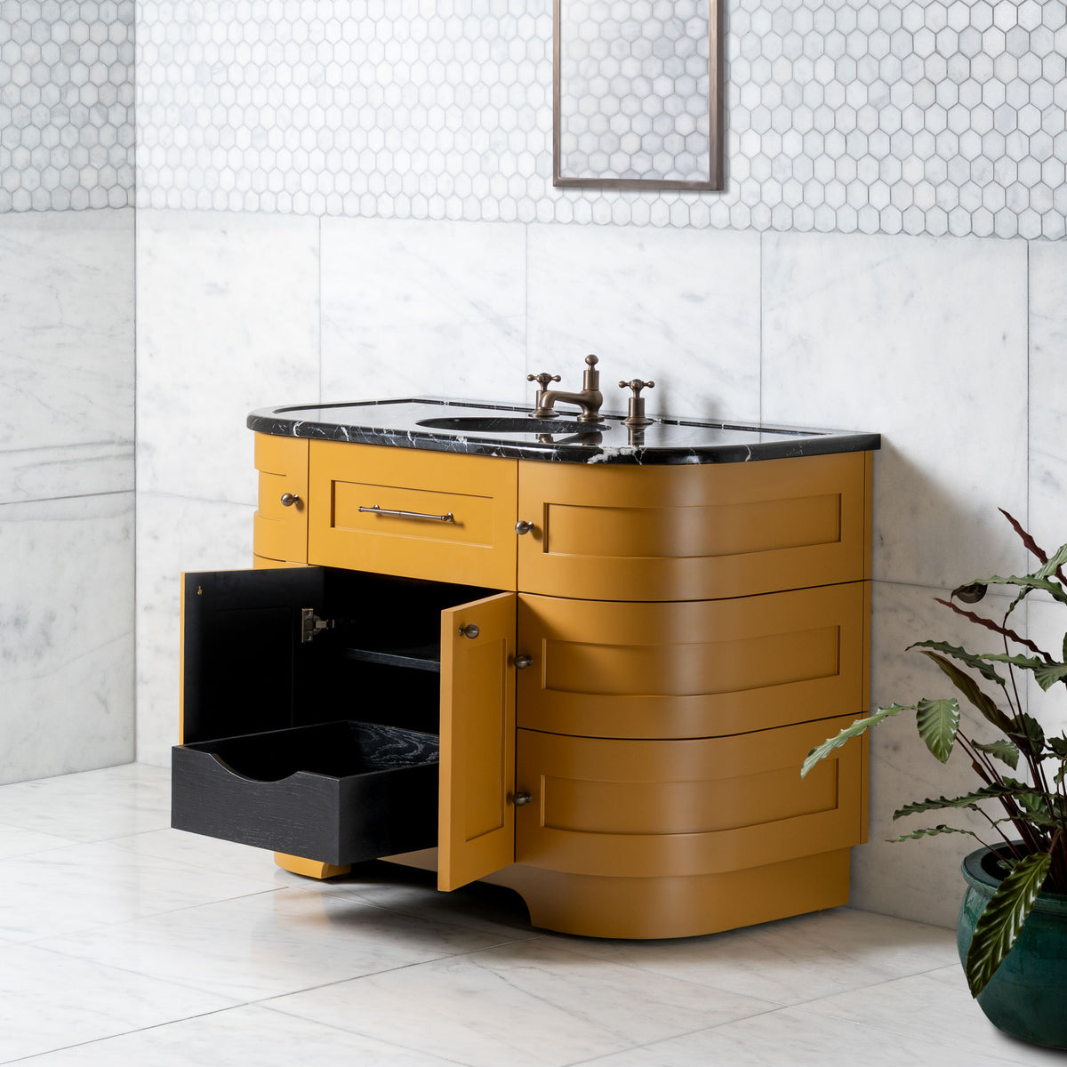Norfolk Vanity Suite (Inc. Marble Top, Upstand & Basin) - Rutland London (UAE)
