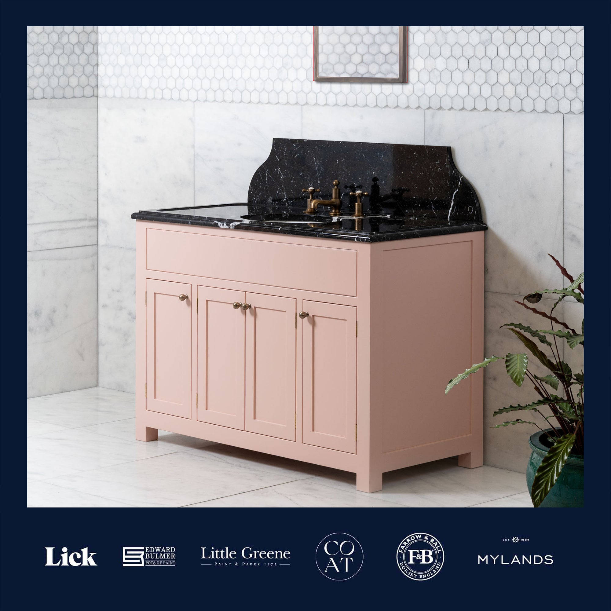 Charterhouse Vanity Suite (Inc. Marble Top, Upstand & Basin) - Rutland London (UAE)