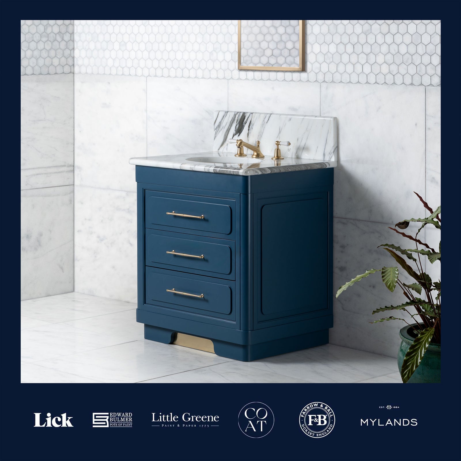 Providence Vanity Suite (Inc. Marble Top, Upstand & Basin) - Rutland London (UAE)