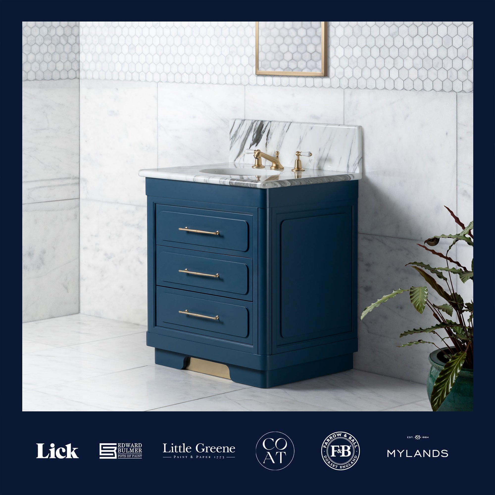 Providence Vanity Suite (Inc. Marble Top, Upstand & Basin) - Rutland London (UAE)