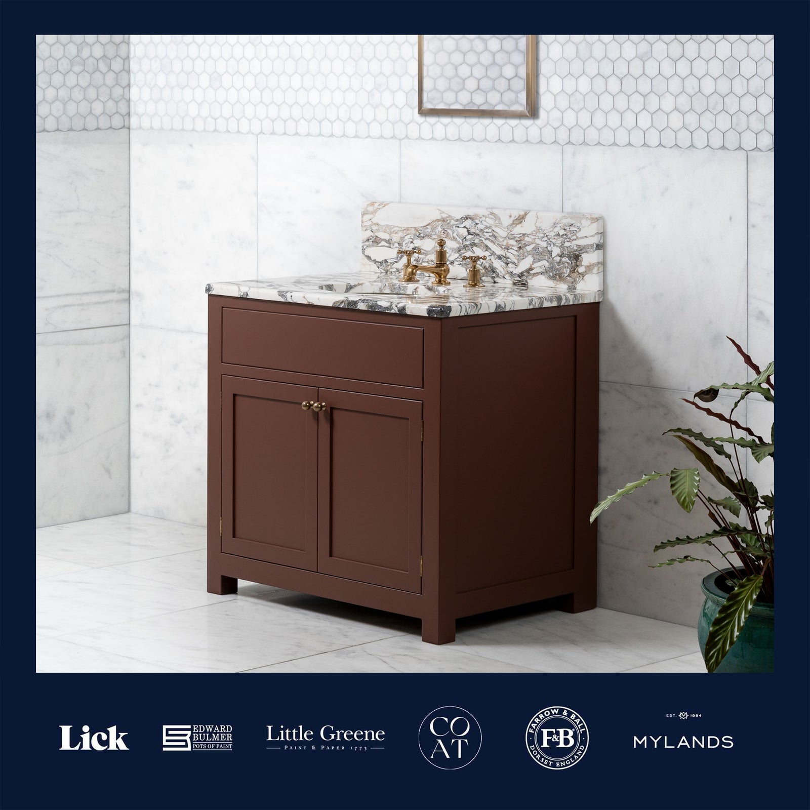 Onslow Vanity Suite (Inc. Marble Top, Upstand & Basin) - Rutland London (UAE)