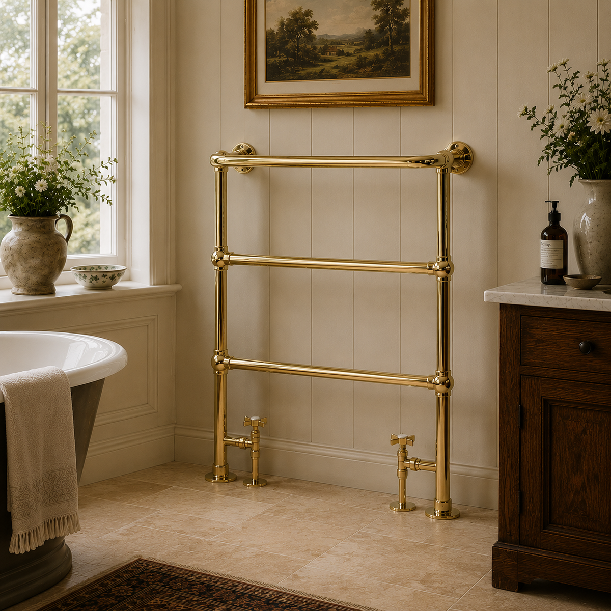 Arbour Heated Towel Rail - Rutland London (UAE)