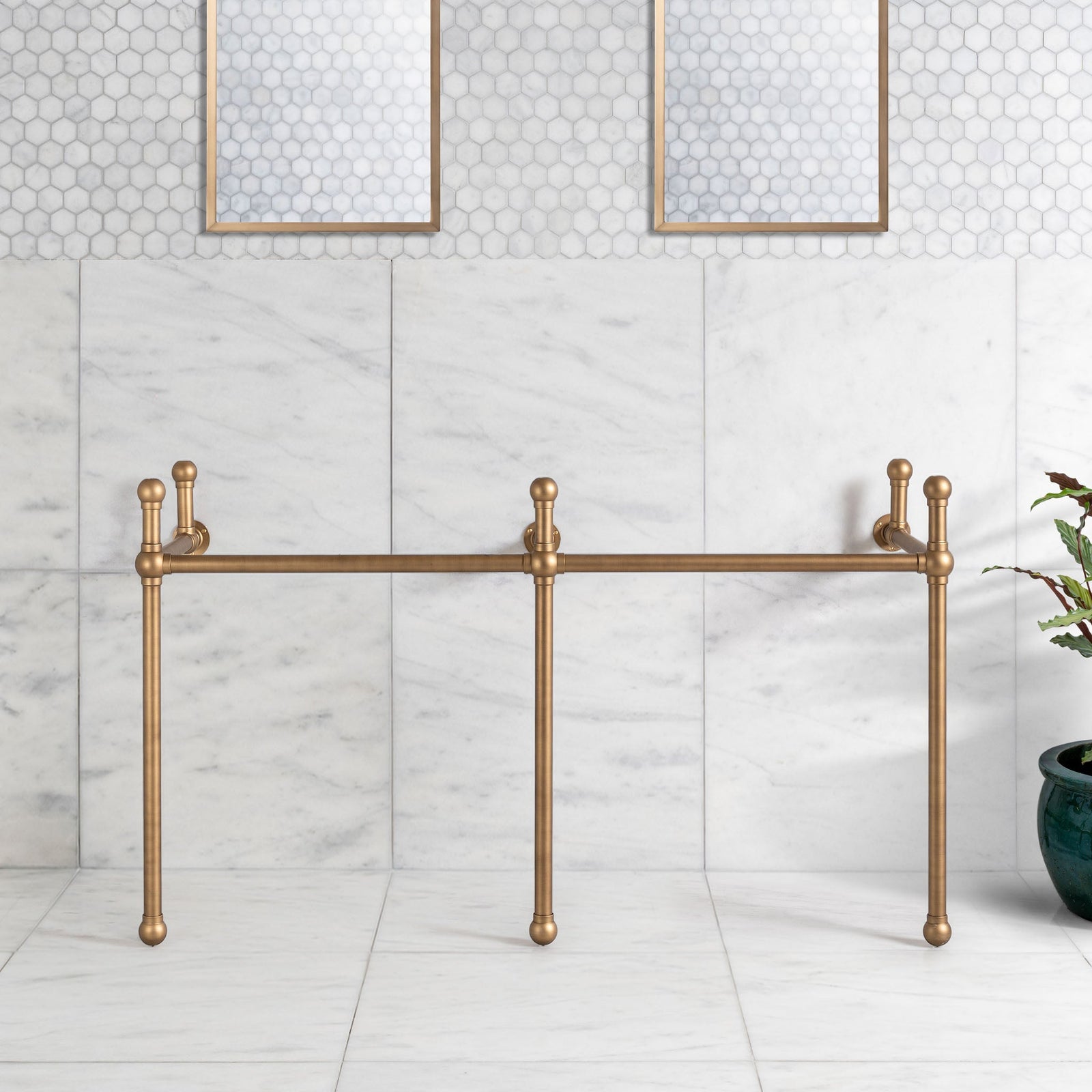 Bloomsbury Double Vanity Stand (Stand Only - No Top, Upstand or Basins) - Rutland London (UAE)