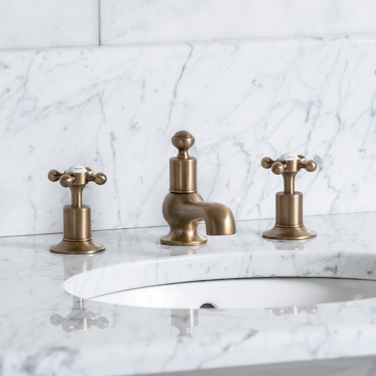 Regent Double Vanity Suite (Inc. Marble Top, Upstand & Basins) - Rutland London (UAE)