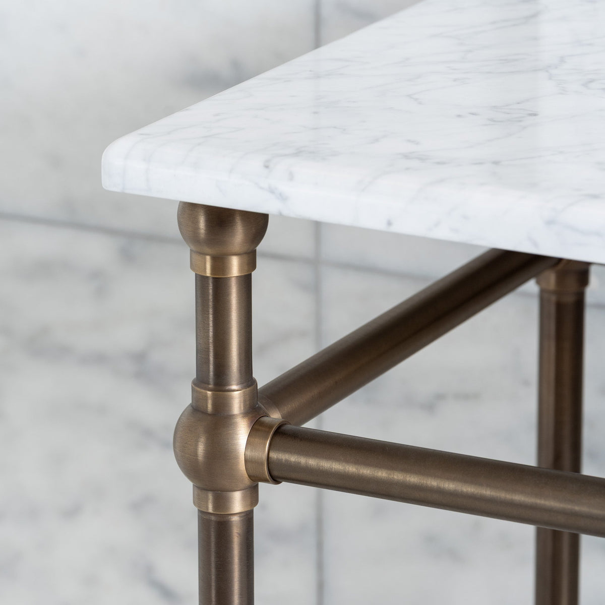 Regent Double Vanity Suite (Inc. Marble Top, Upstand & Basins) - Rutland London (UAE)