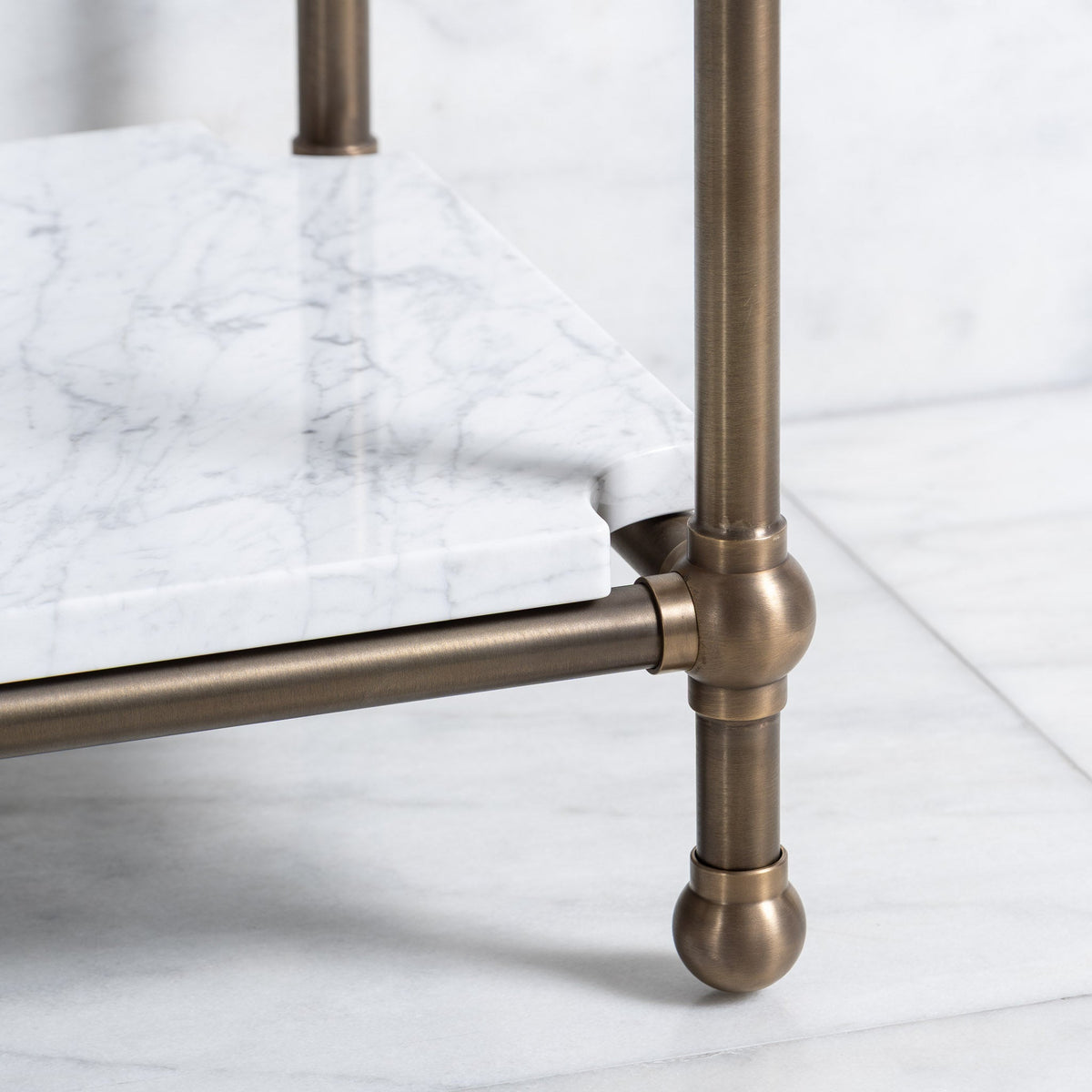 Ravenscourt Double Vanity Suite (Inc. Marble Top, Upstand, Shelf & Basins) - Rutland London (UAE)