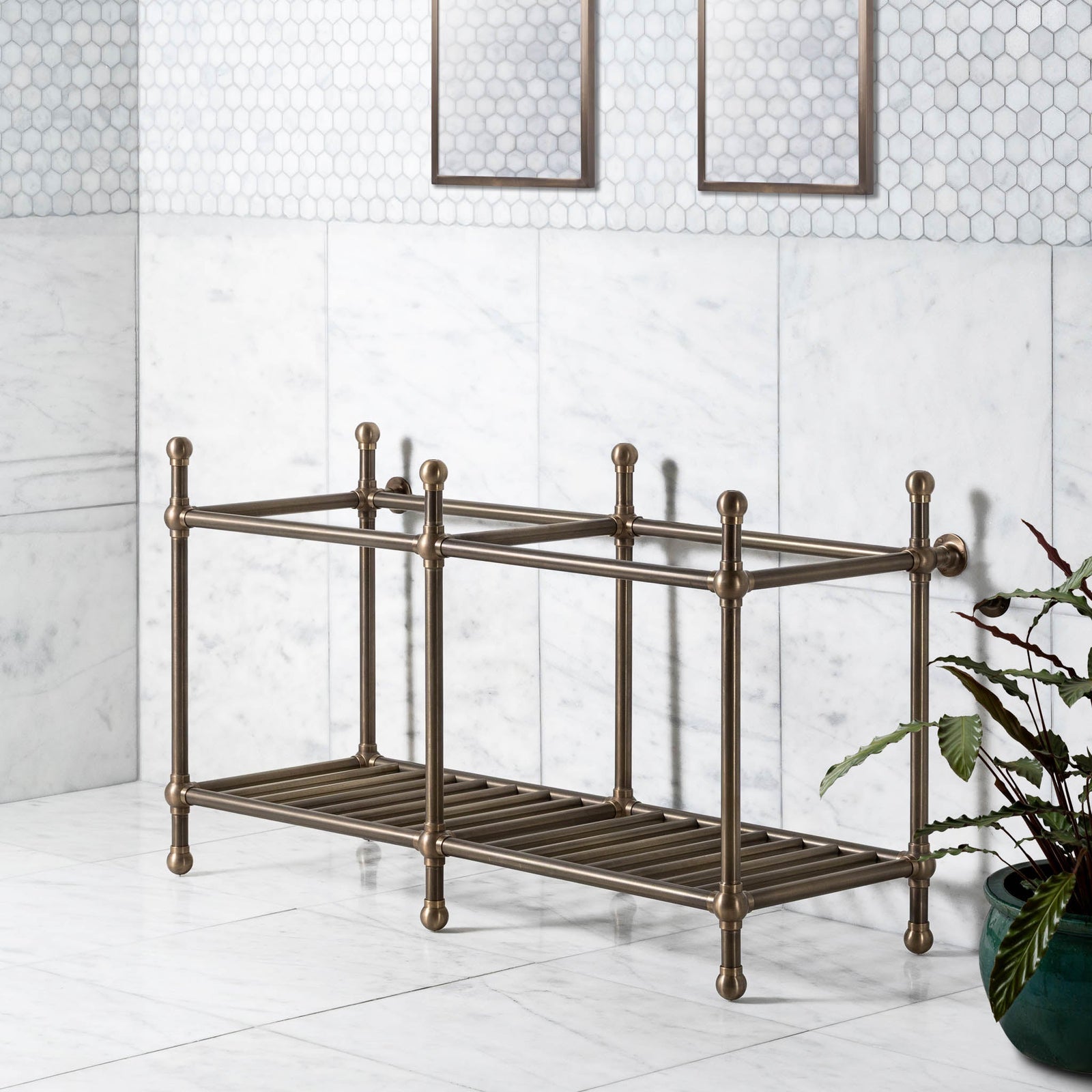 Westminster Double Vanity Stand (Stand Only - No Top, Upstand or Basins) - Rutland London (UAE)