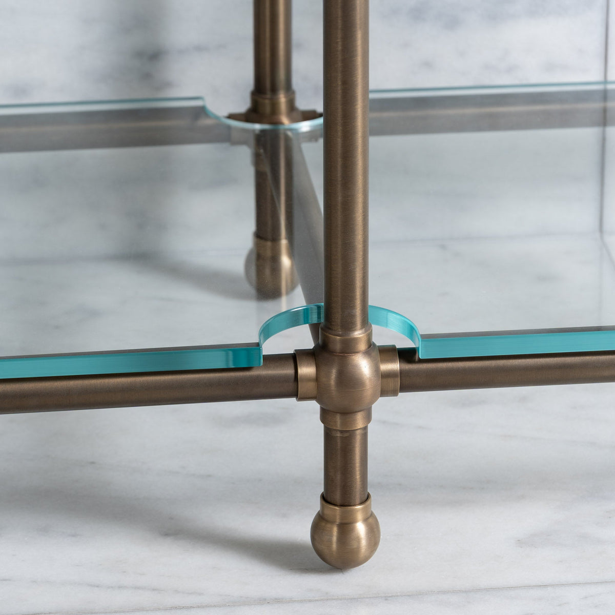 Colville Double Vanity Suite (Inc. Marble Top, Upstand, Glass Shelf & Basins) - Rutland London (UAE)