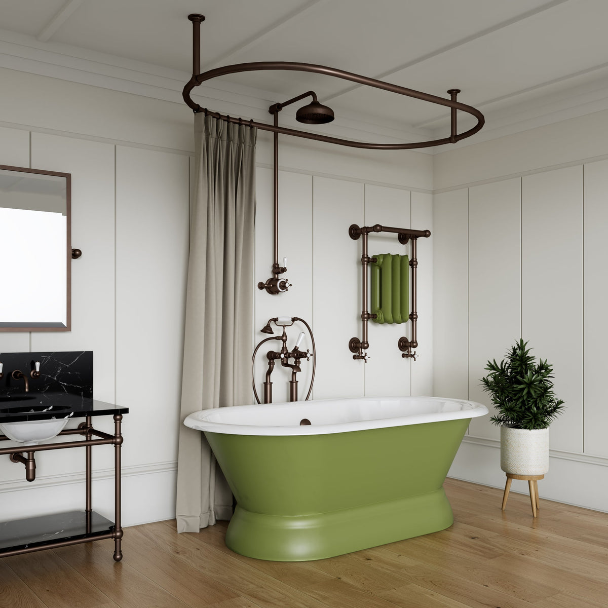 Piccadilly Shower Curtain Rail - Rutland London (UAE)