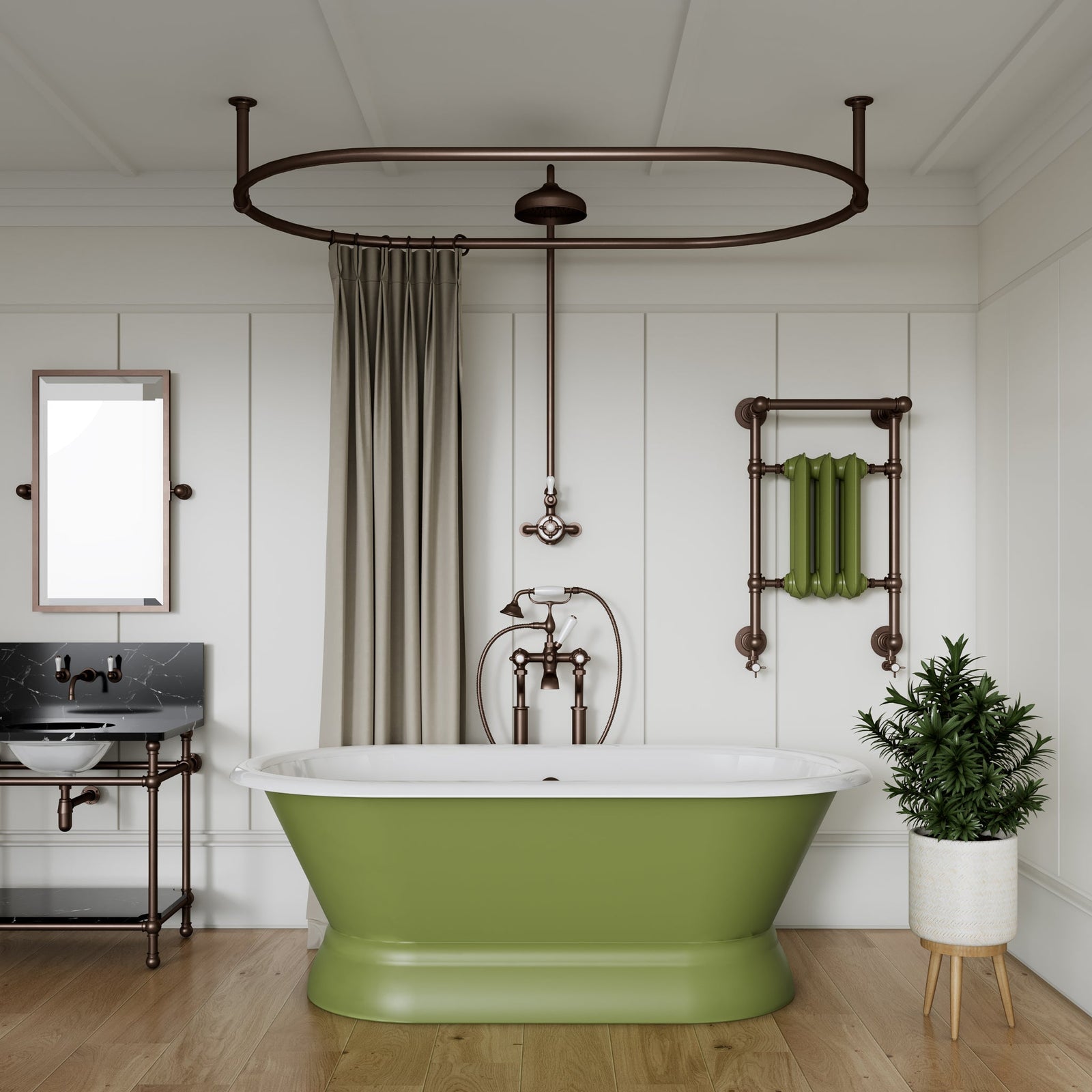 Piccadilly Shower Curtain Rail - Rutland London (UAE)