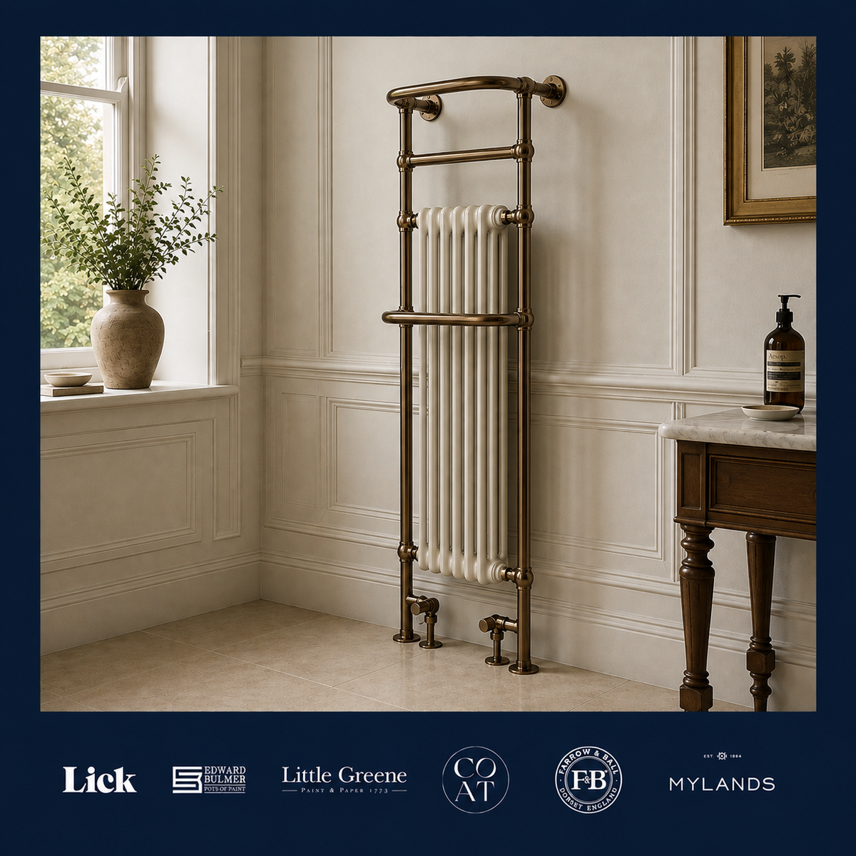 Curzon Heated Towel Rail - Rutland London (UAE)