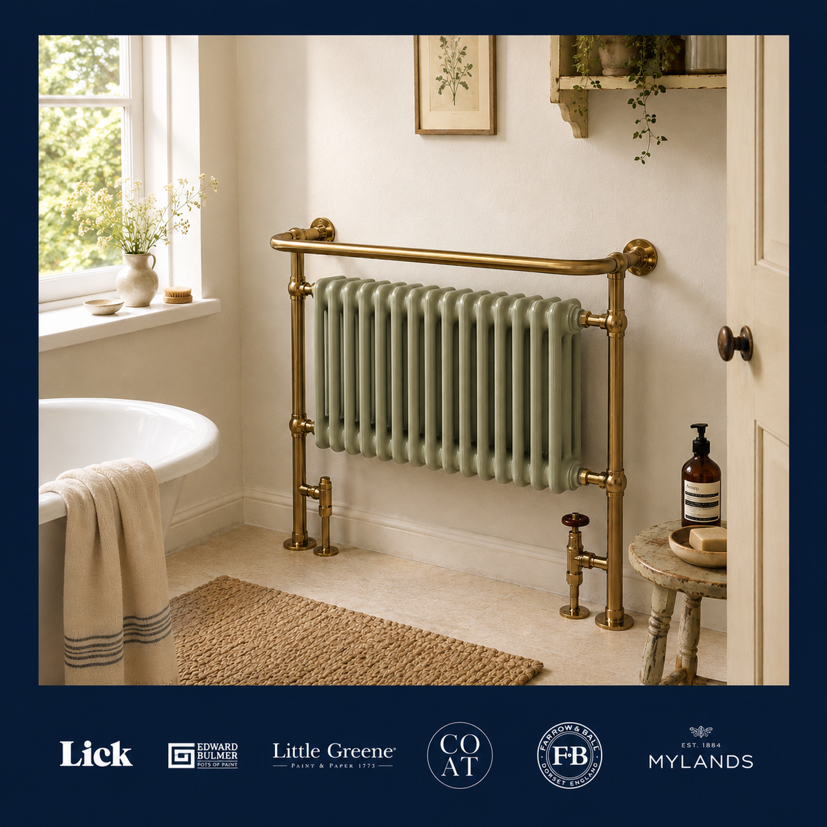 Draycott Heated Towel Rail - Rutland London (UAE)