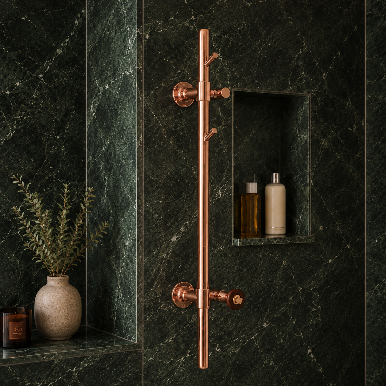 Edwardes Exposed Hot Tree Heated Towel Rail - Rutland London (UAE)