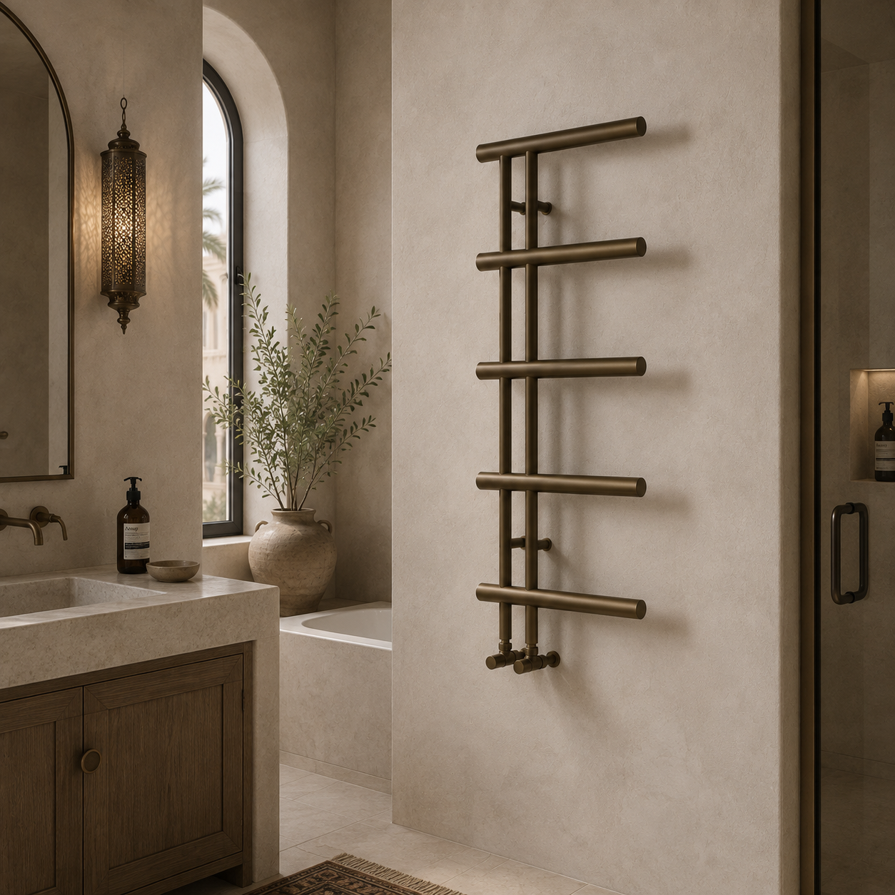 Finsbury Heated Towel Rail - Rutland London (UAE)