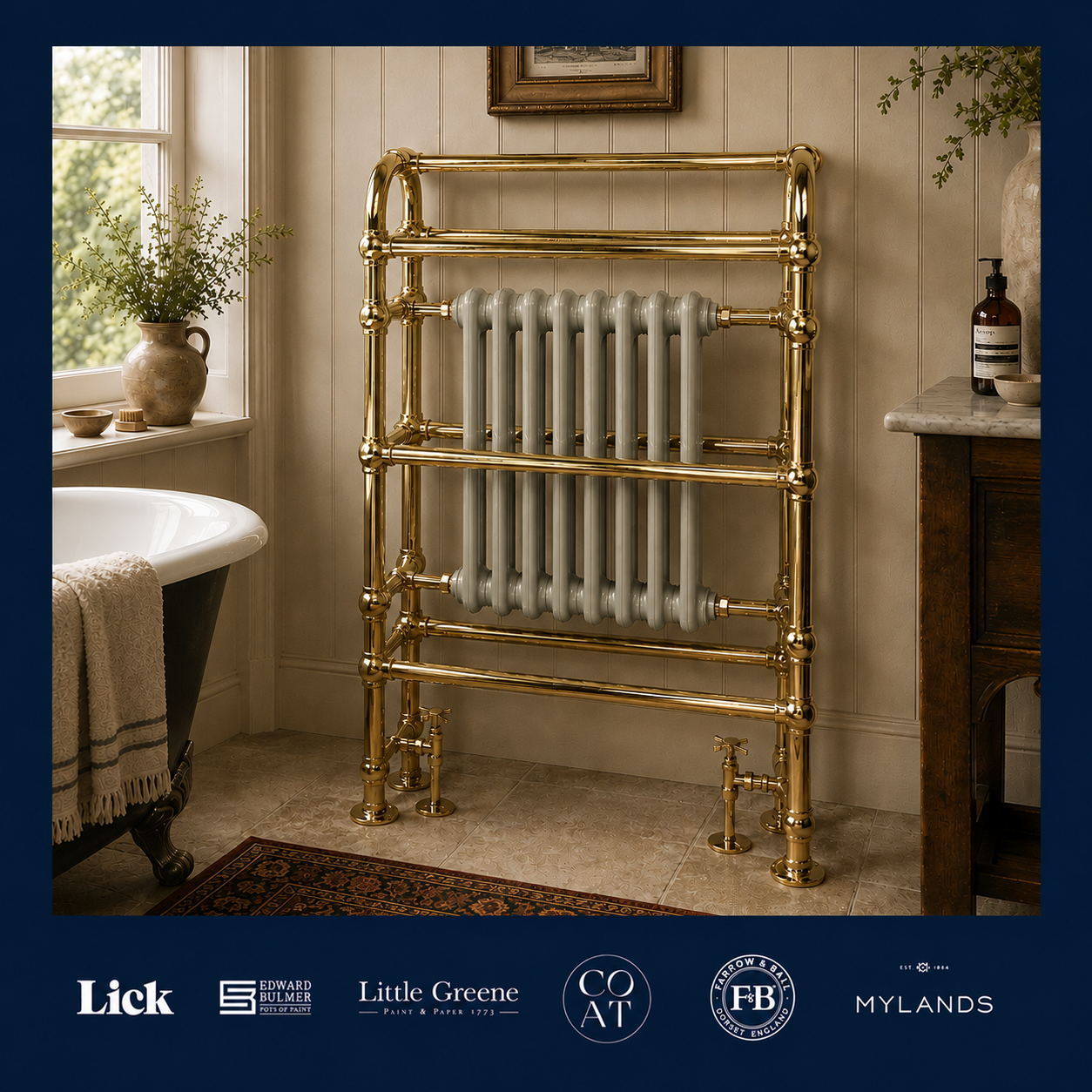 Grosvenor Heated Towel Rail - Rutland London (UAE)