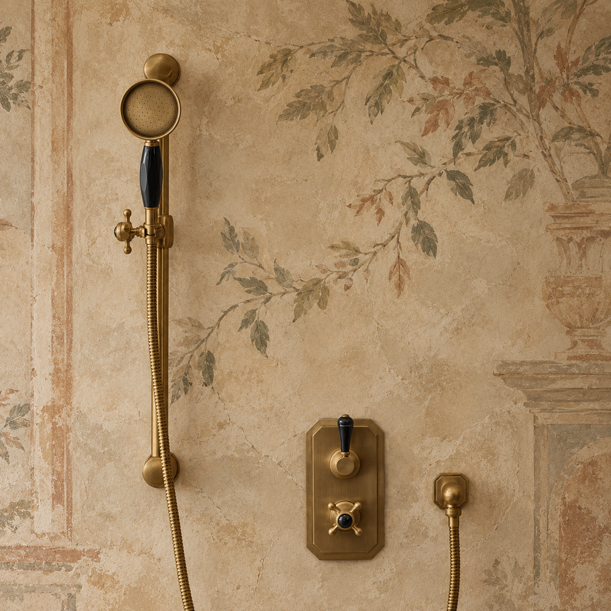 Highbury Black Ceramic Lever & Cleaver Concealed Shower Set - Rutland London (UAE)