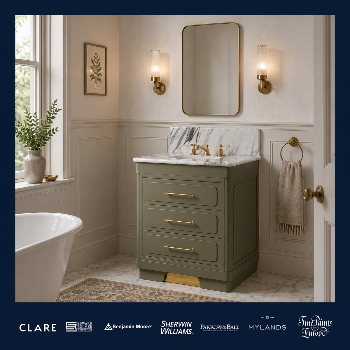 Providence Vanity Suite (Inc. Marble Top, Upstand & Basin) - Rutland London (UAE)