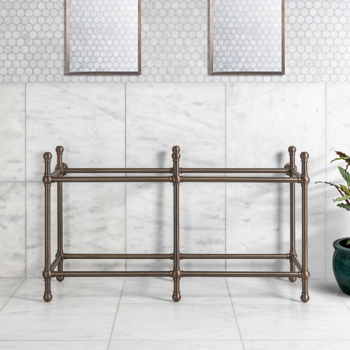 Lloyd Double Vanity Stand (Stand Only - No Top, Upstand or Basins) - Rutland London (UAE)