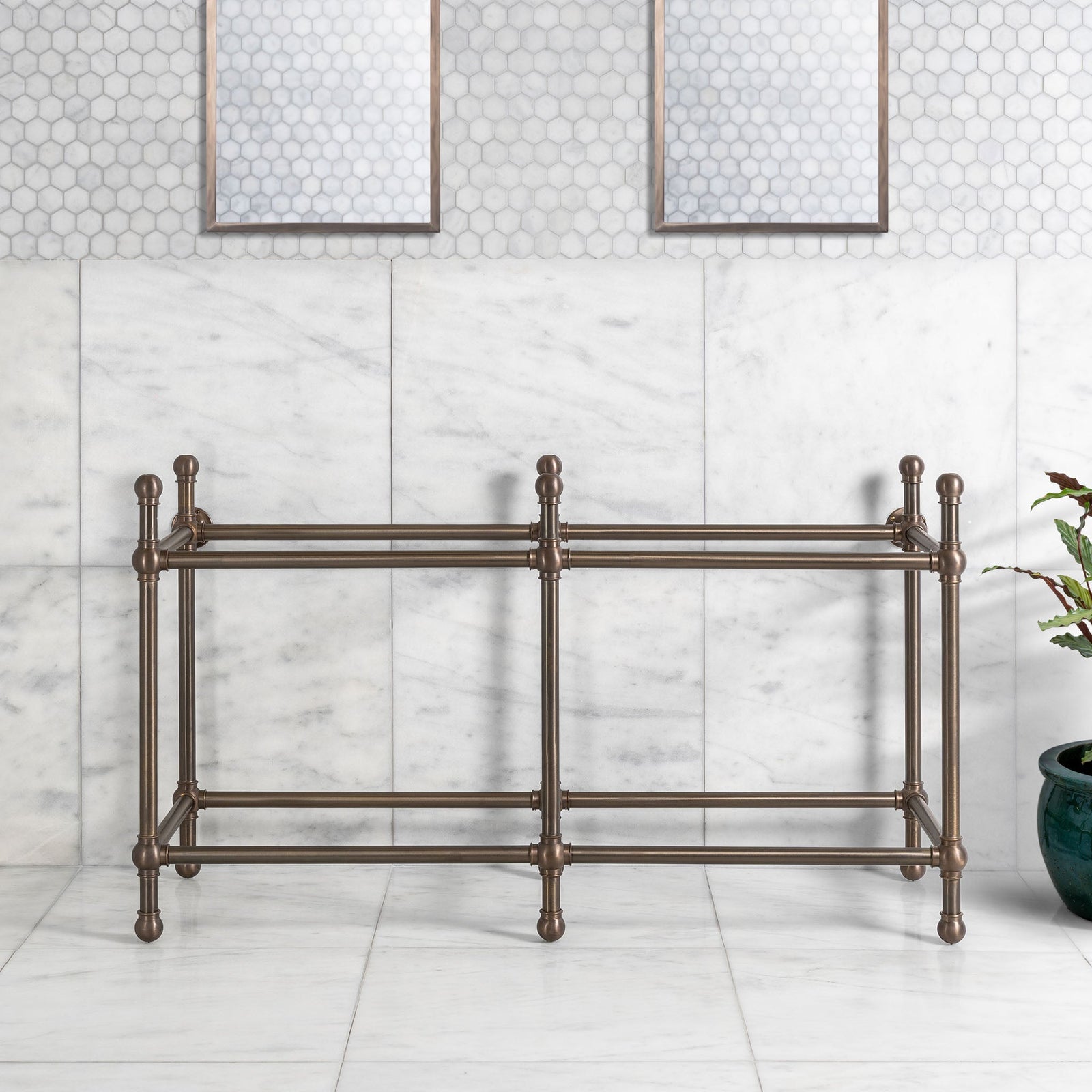 Lloyd Double Vanity Stand (Stand Only - No Top, Upstand or Basins) - Rutland London (UAE)