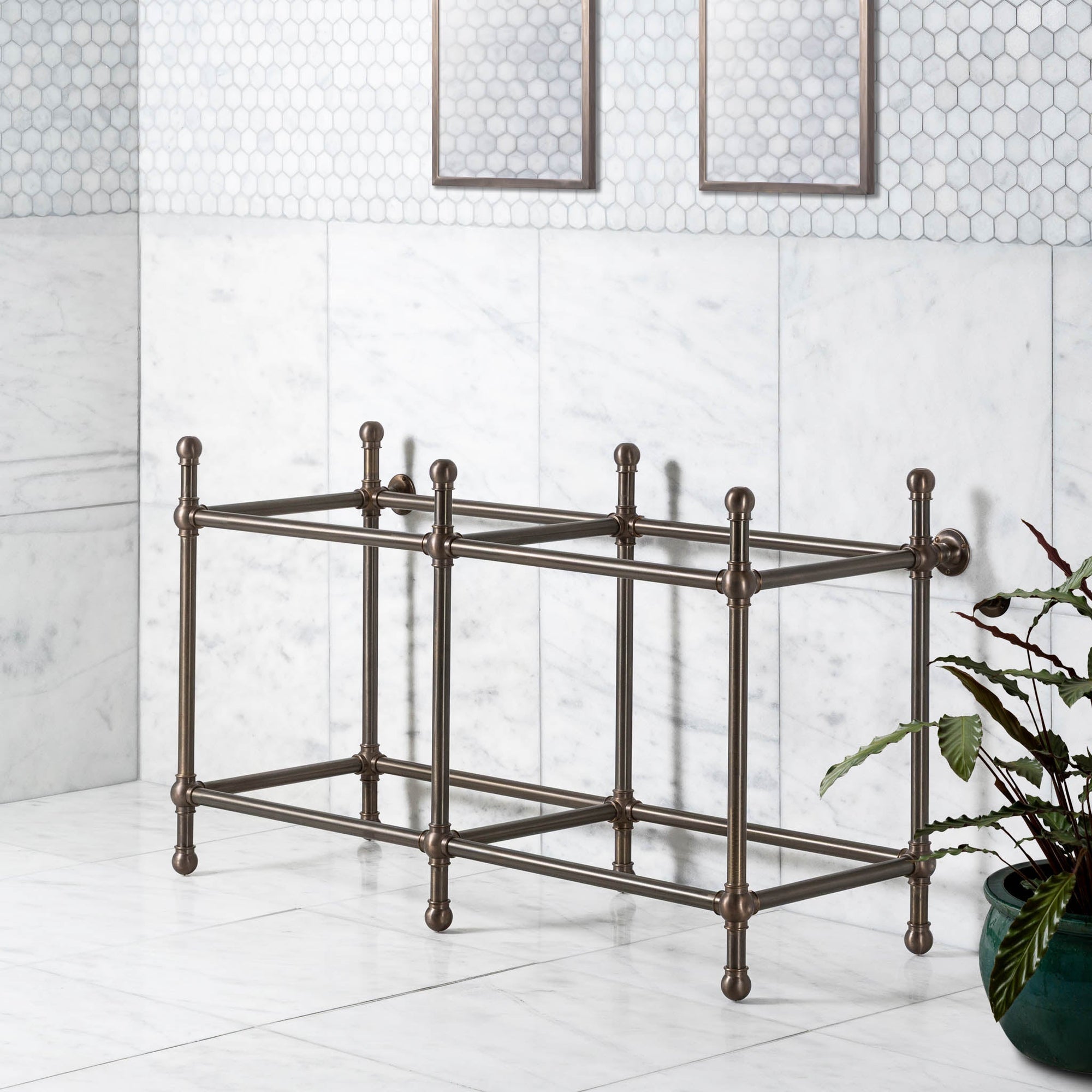 Lloyd Double Vanity Stand (Stand Only - No Top, Upstand or Basins) - Rutland London (UAE)