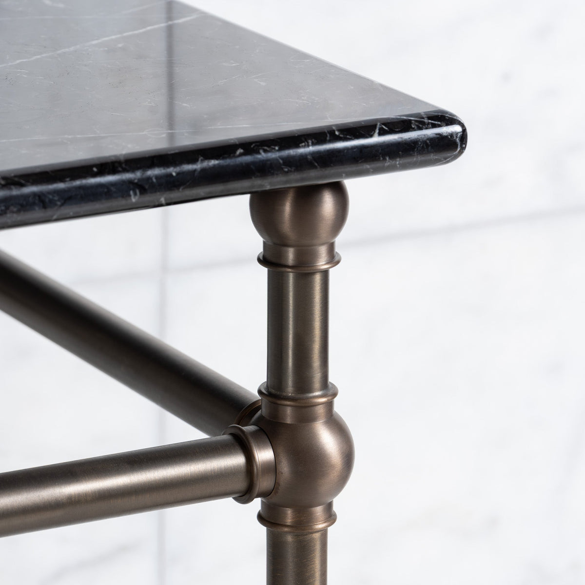 Coleridge Double Vanity Suite (Inc. Marble Top, Upstand, Glass Shelf & Basins) - Rutland London (UAE)