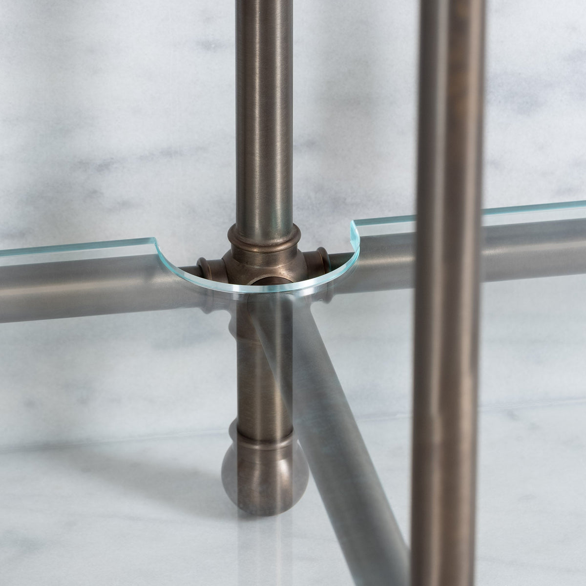 Coleridge Double Vanity Suite (Inc. Marble Top, Upstand, Glass Shelf & Basins) - Rutland London (UAE)