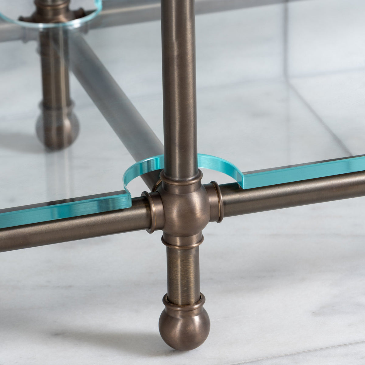 Coleridge Double Vanity Suite (Inc. Marble Top, Upstand, Glass Shelf & Basins)