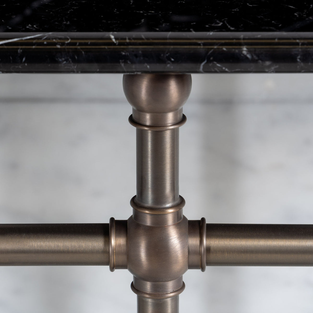 Coleridge Double Vanity Suite (Inc. Marble Top, Upstand, Glass Shelf & Basins) - Rutland London (UAE)