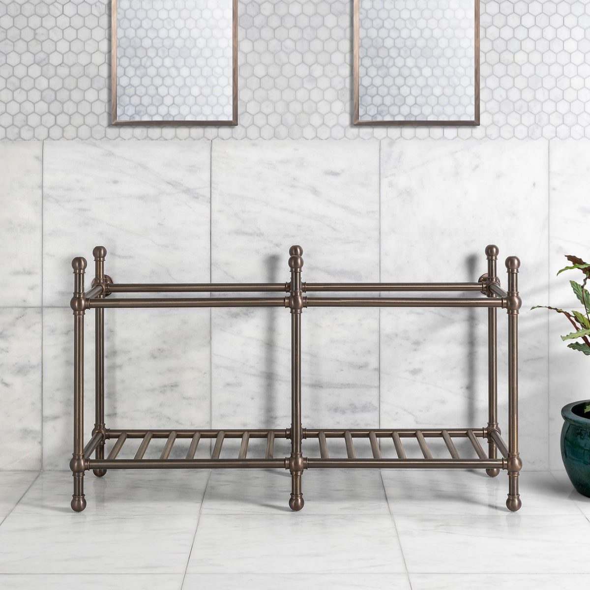 Cadogan Double Vanity Stand (Stand Only - No Top, Upstand or Basins) - Rutland London (UAE)