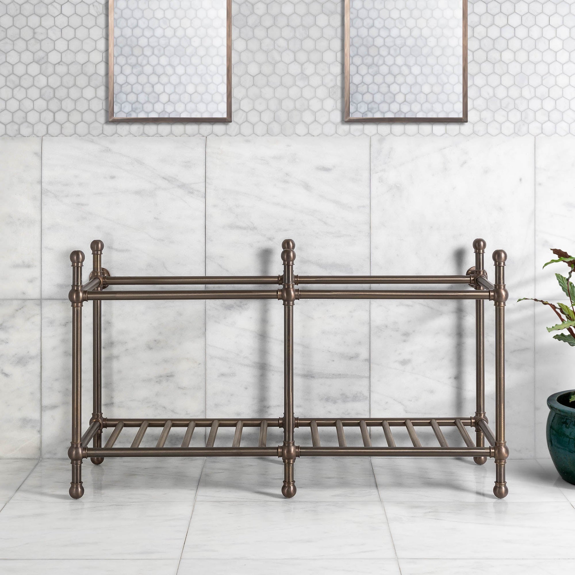 Cadogan Double Vanity Stand (Stand Only - No Top, Upstand or Basins) - Rutland London (UAE)