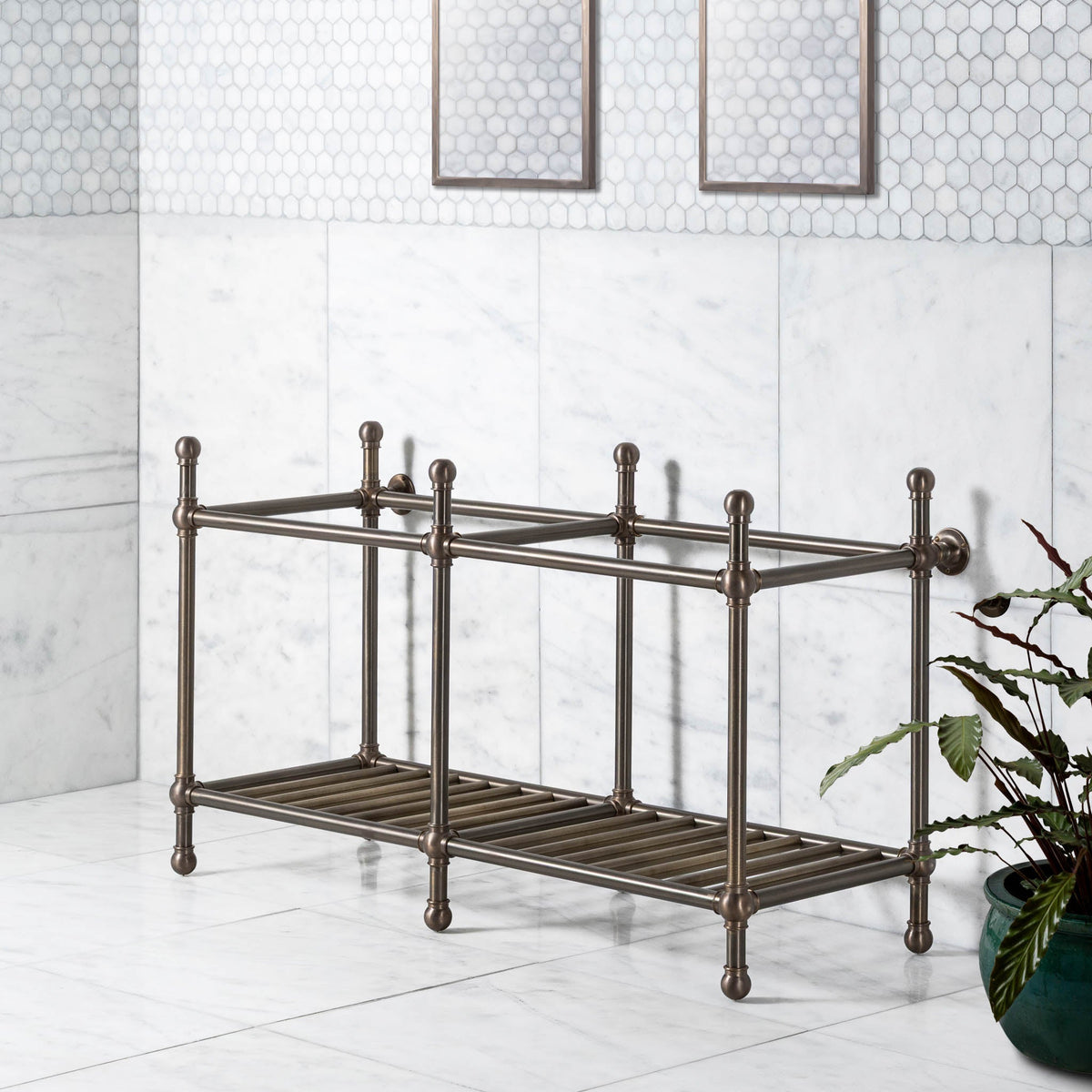 Cadogan Double Vanity Stand (Stand Only - No Top, Upstand or Basins) - Rutland London (UAE)