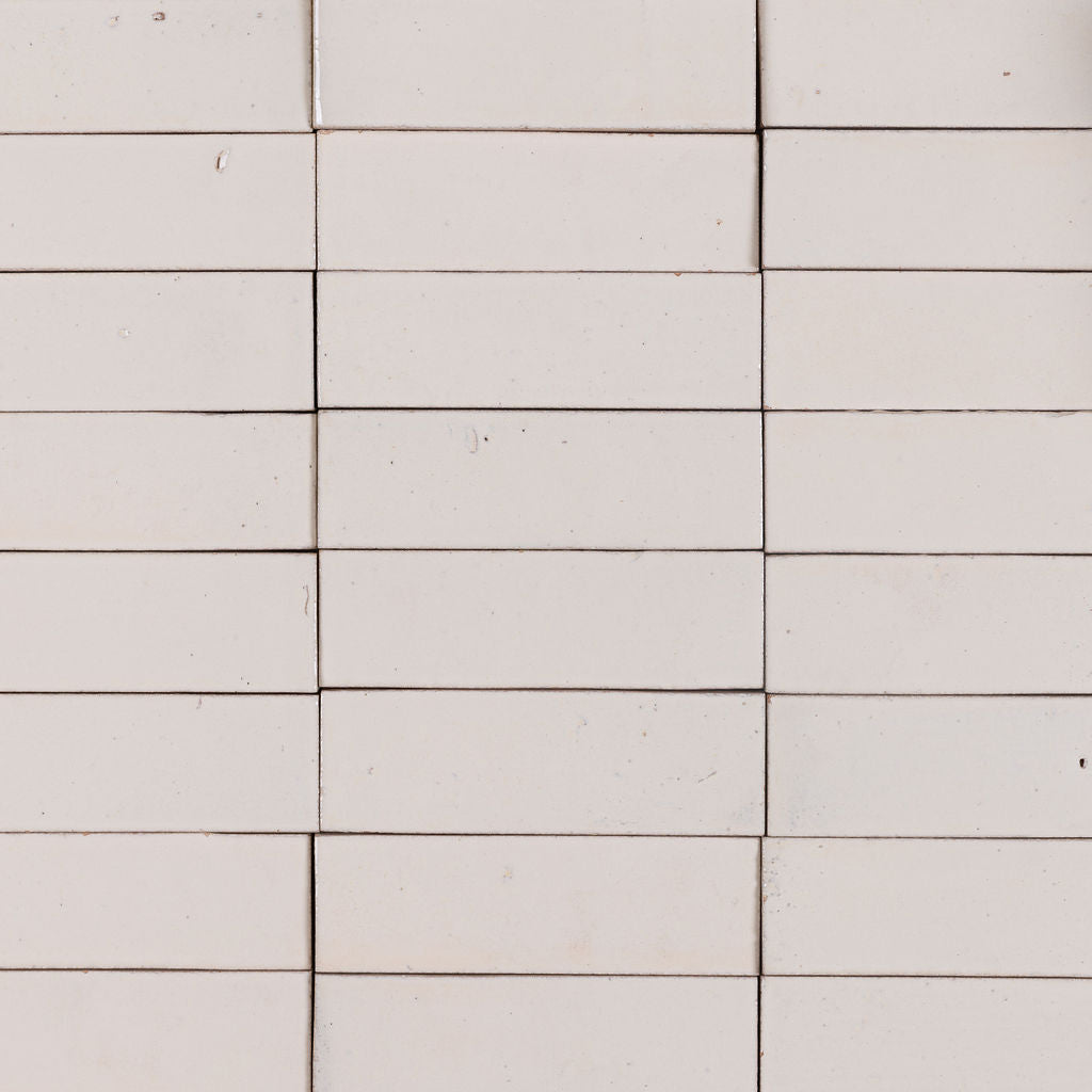 Tillett White Zellige Style Handmade Artisan Wall &amp; Floor Tiles - Rutland London