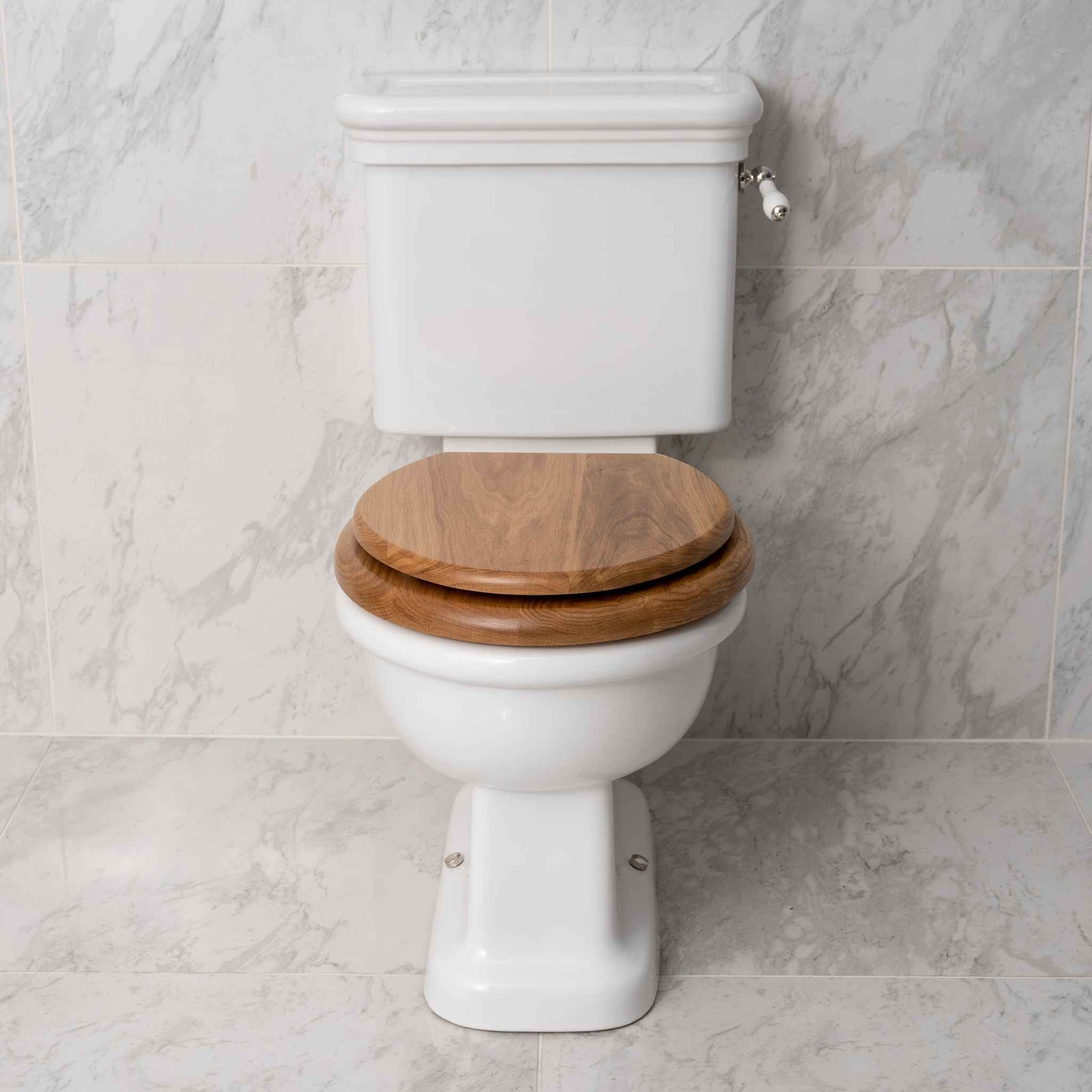 Chelsea English Oak Classic Toilet Seat -  Rutland London (UAE)