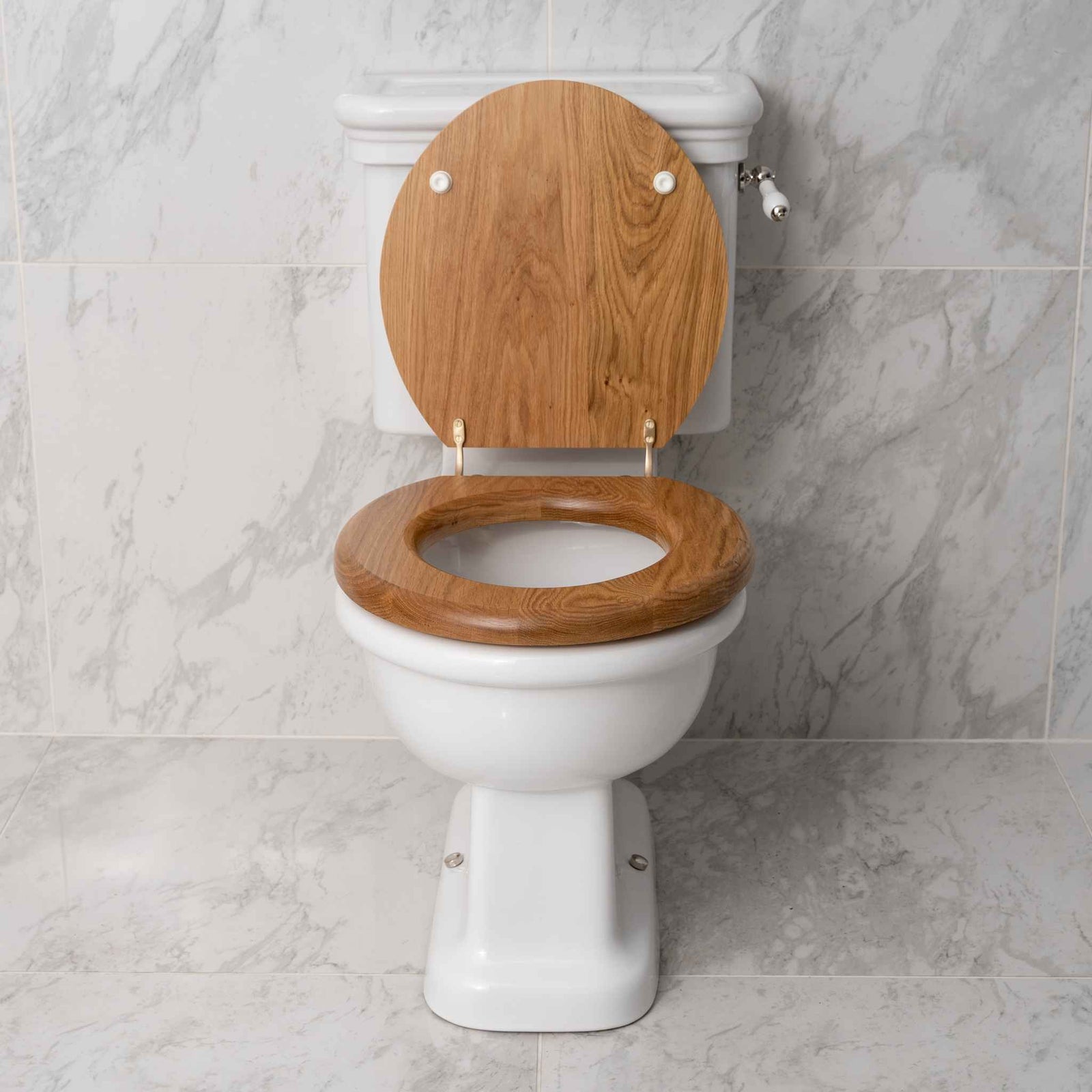 Chelsea English Oak Classic Toilet Seat -  Rutland London (UAE)