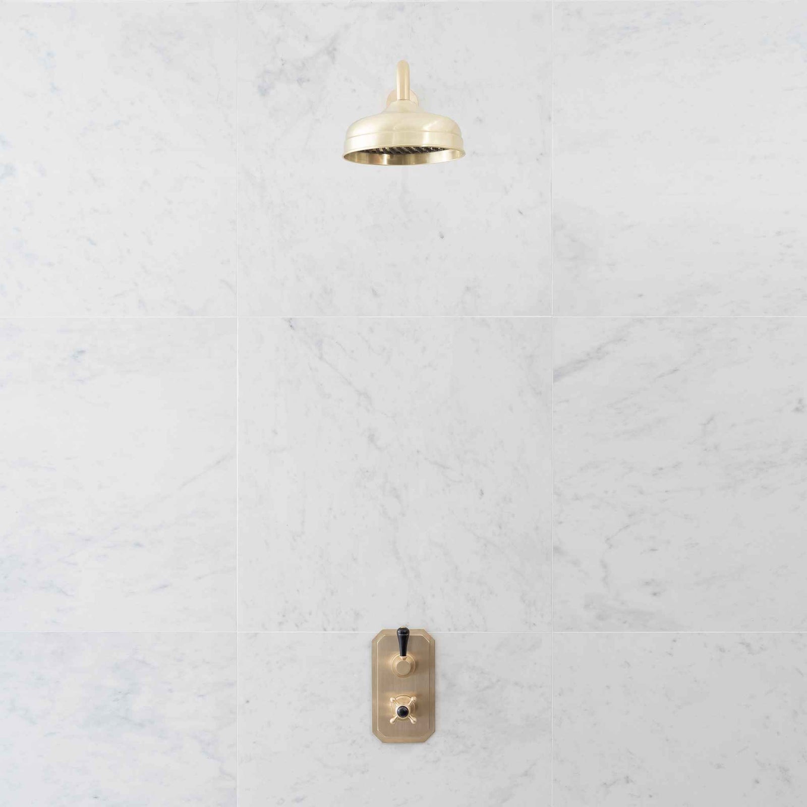 Egerton Black Ceramic Lever Concealed Shower Set - Rutland London (UAE)