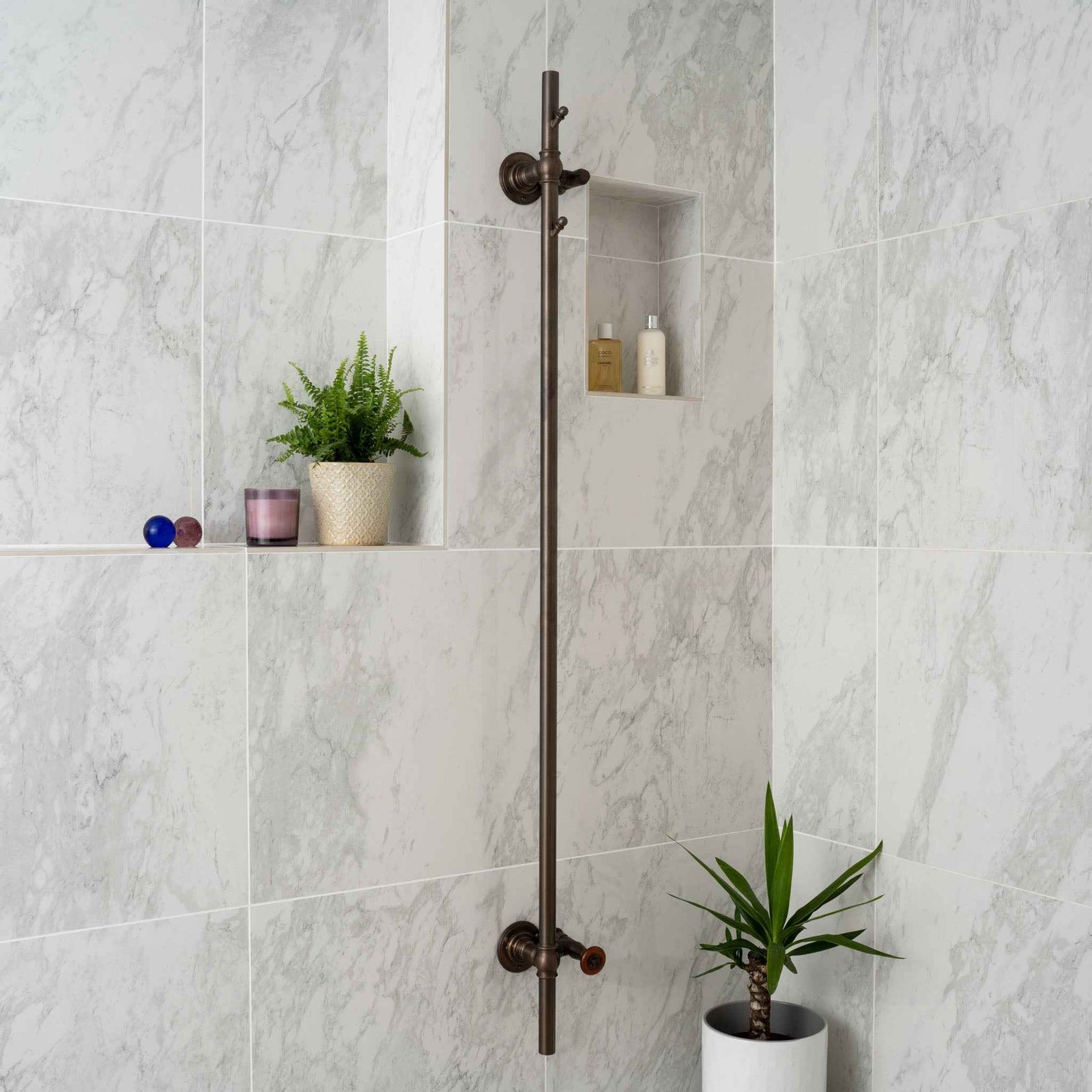 Porchester Exposed Hot Tree Heated Towel Rail - Rutland London (UAE)