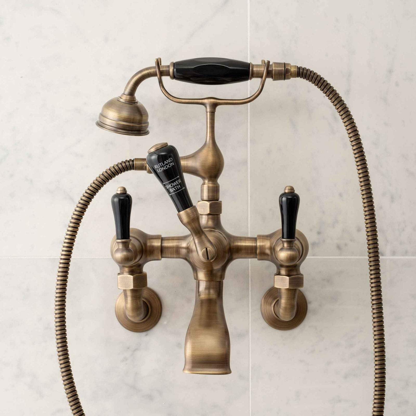 Kemble Black Ceramic Lever Bath & Shower Mixer - Rutland London (UAE)