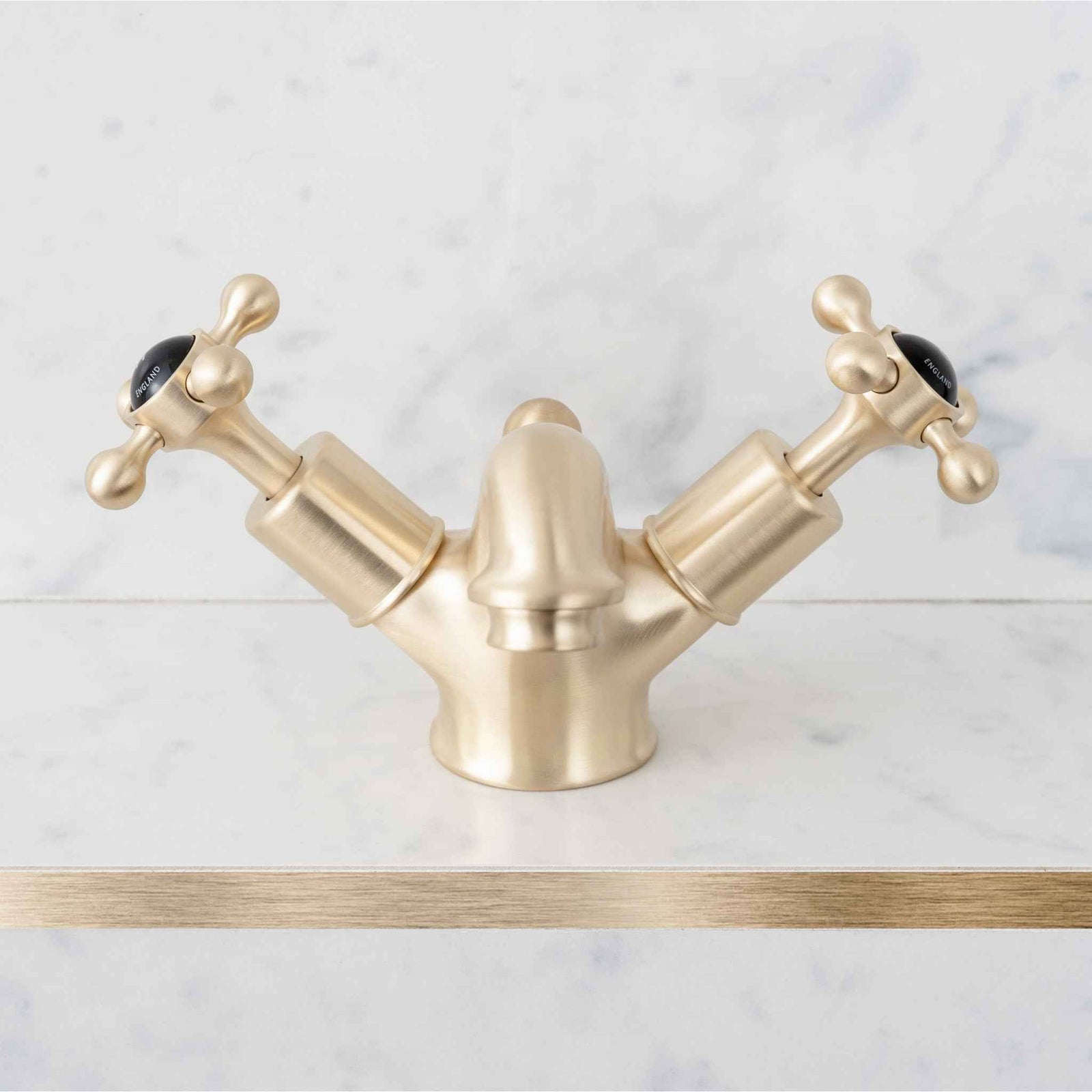 Kew Black Ceramic Crosshead Basin Mono Mixer - Rutland London (UAE)