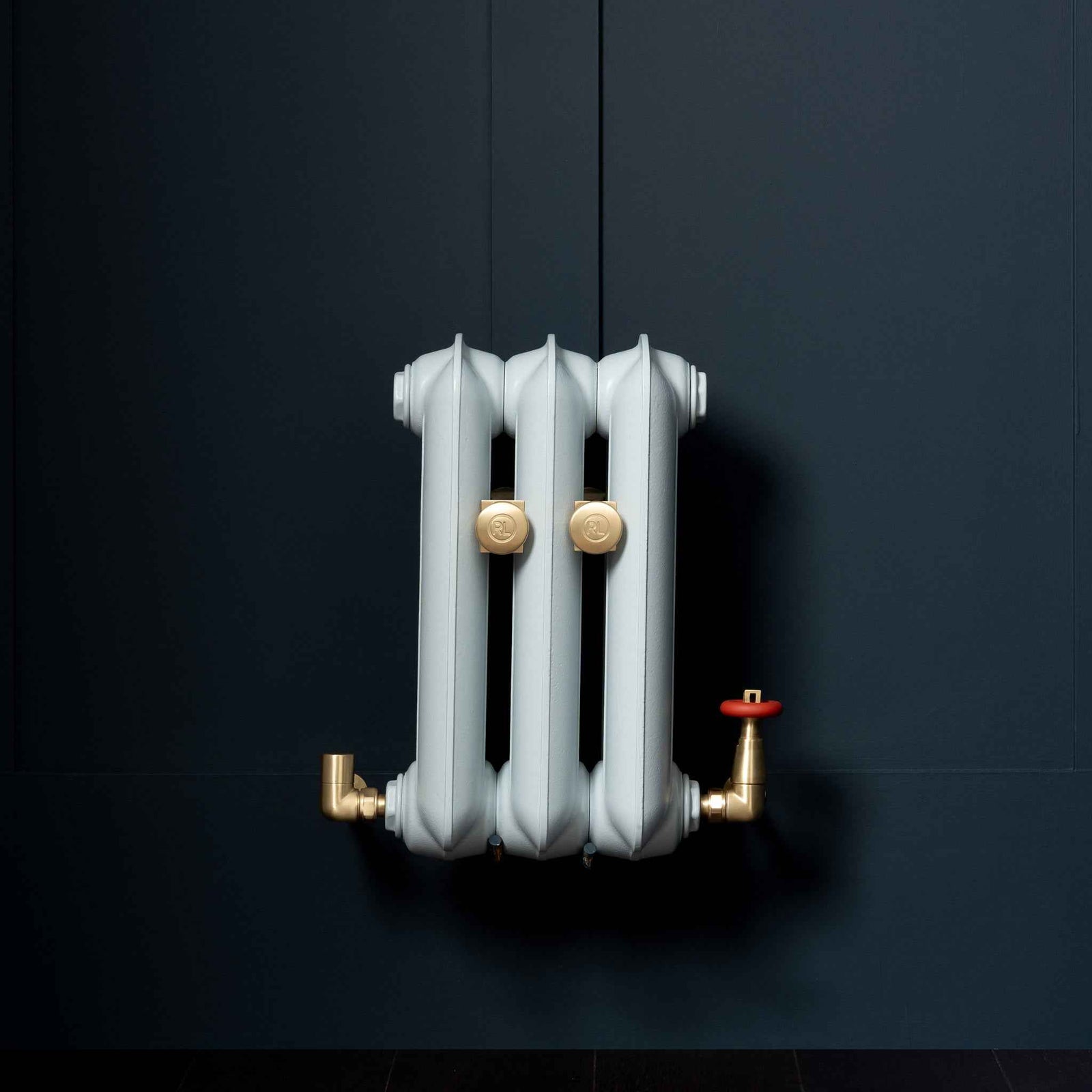 Highgrove Coloured Handwheel Corner Thermostatic Radiator Valves - Rutland London (UAE)