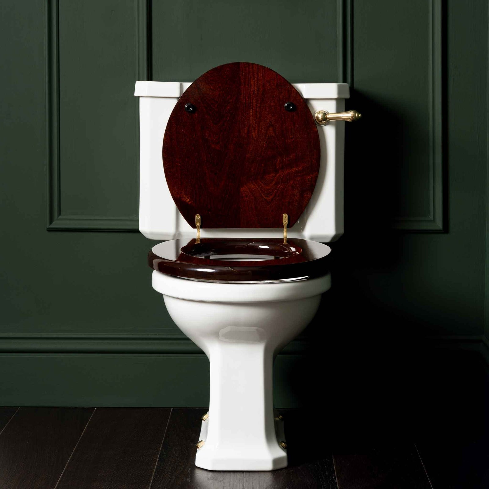 Chelsea Mahogany (Gloss) Classic Loo Seat - Rutland London (UAE)