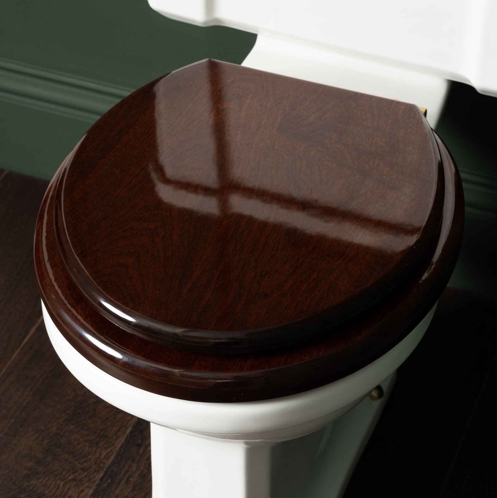 Chelsea Mahogany (Gloss) Classic Loo Seat - Rutland London (UAE)
