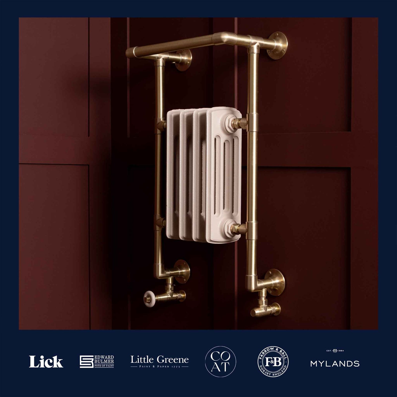 Cleveland Heated Towel Rail (Inc. Cast Iron Radiator) - Rutland London (UAE)