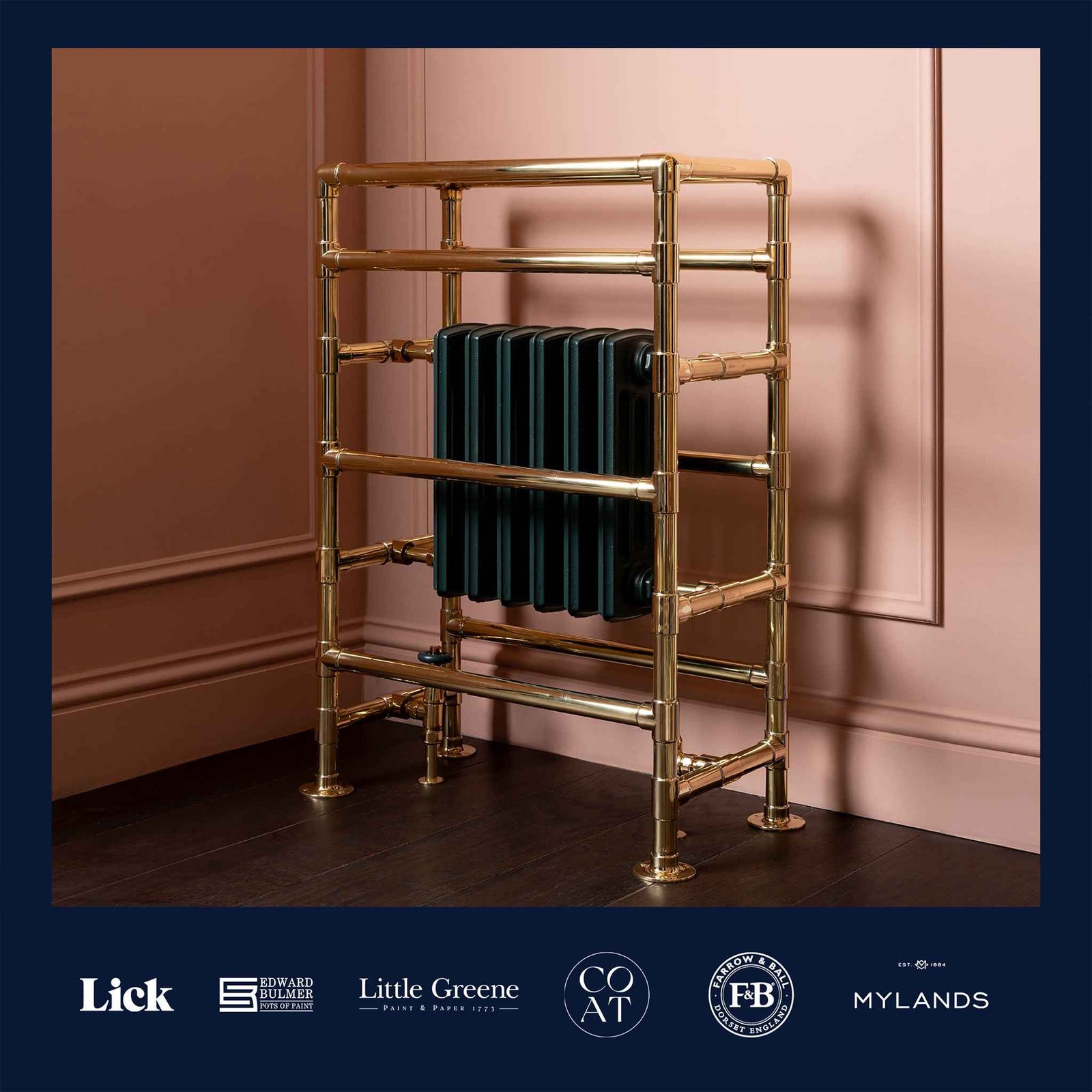 Hurlingham Heated Towel Rail (Inc. Cast Iron Radiator) - Rutland London (UAE)