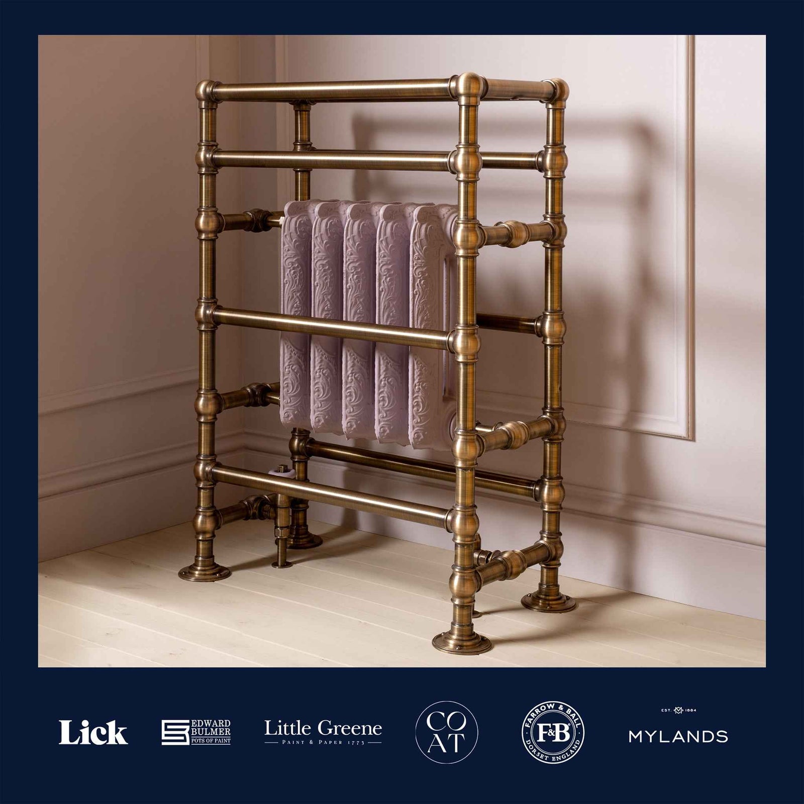 Argyle Heated Towel Rail (Inc. Cast Iron Radiator) - Rutland London (UAE)