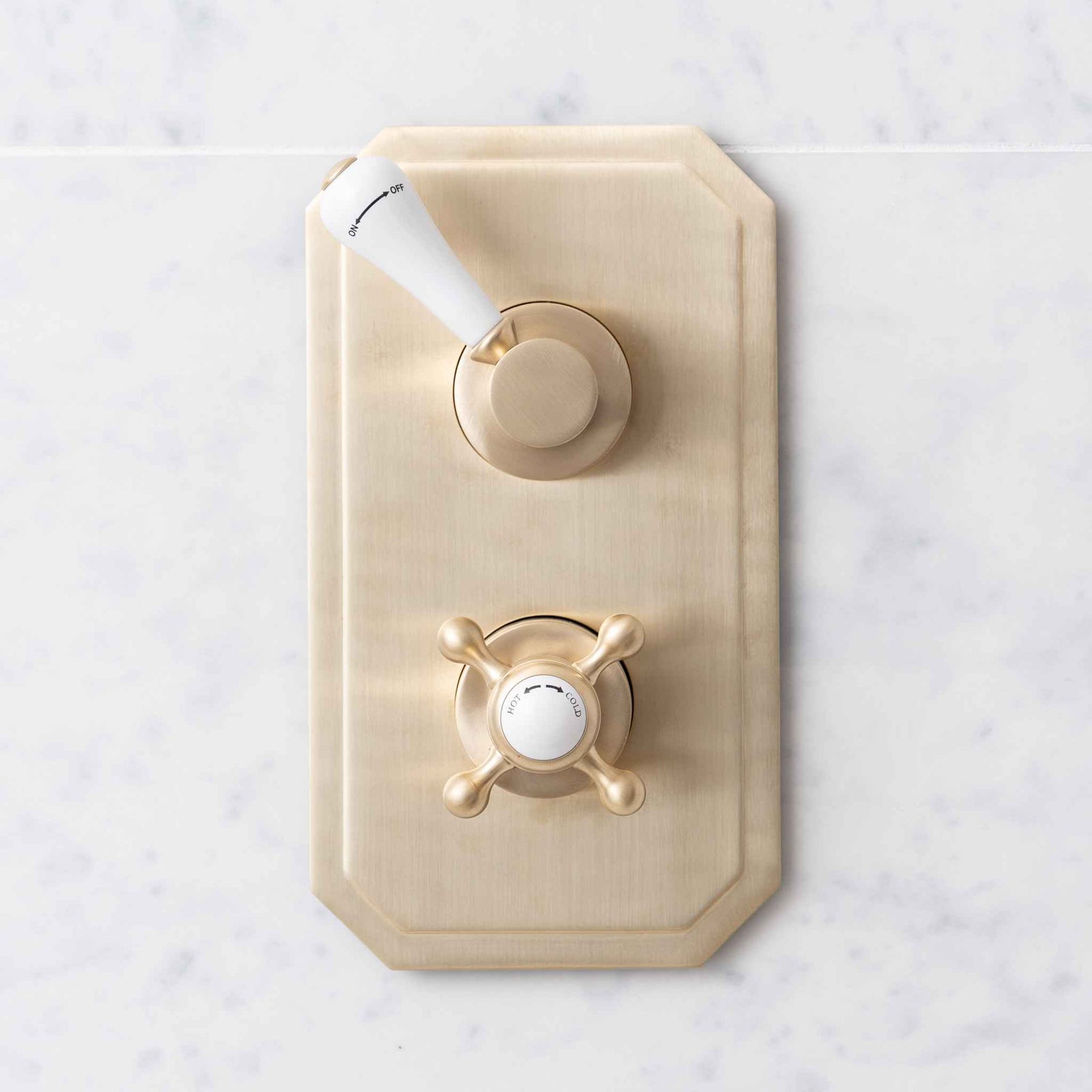 Fleet 1 Outlet White Ceramic Lever Concealed Shower Valve - Rutland London (UAE)