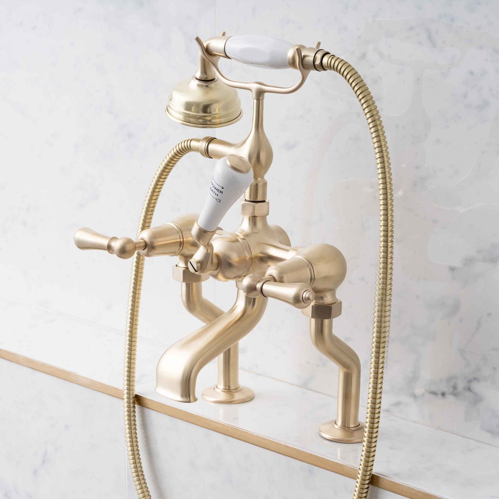 Tibberton Metal Lever Bath & Shower Mixer - Rutland London (UAE)